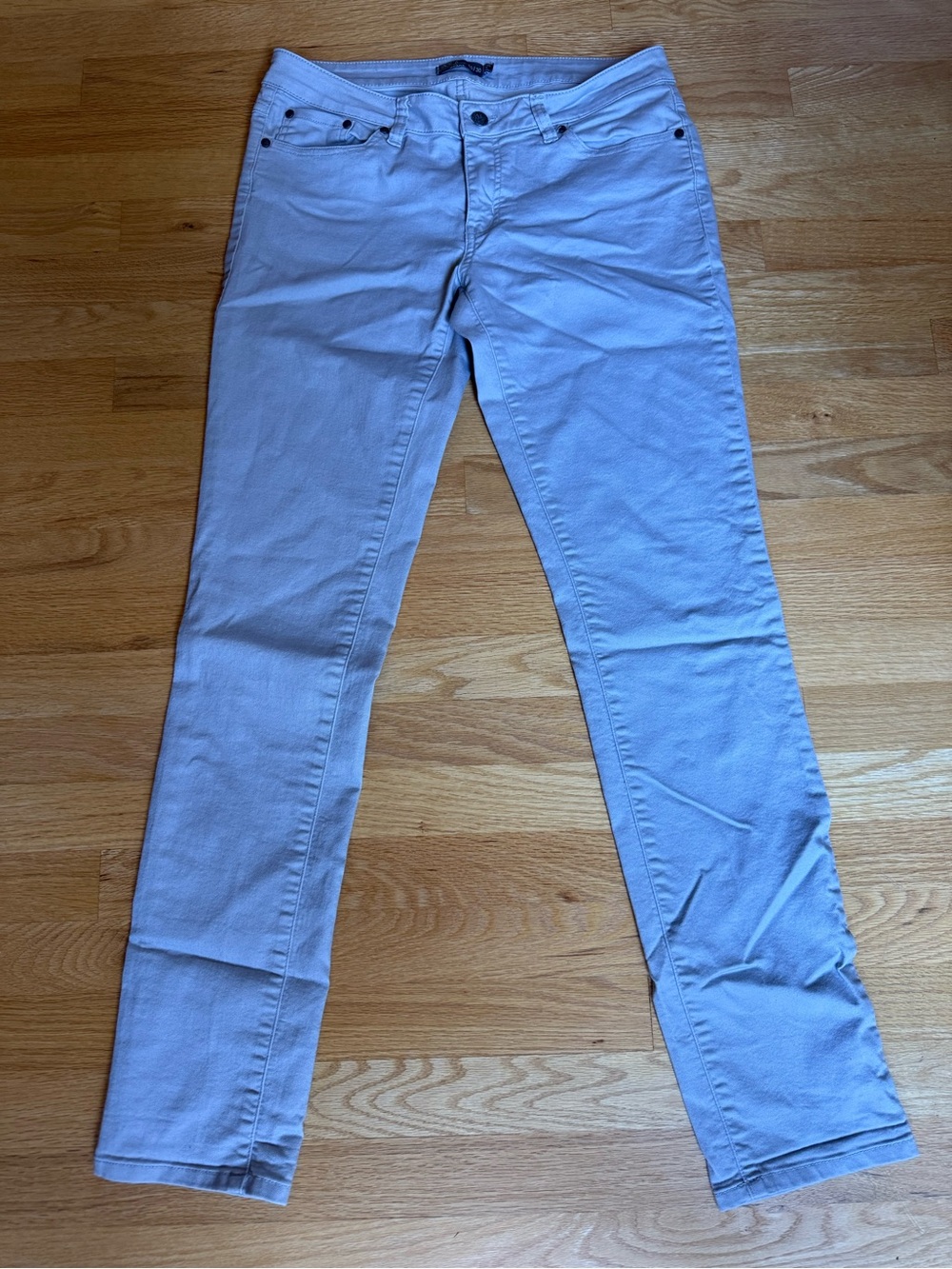 Prana Light Gray Straight Leg Jeans